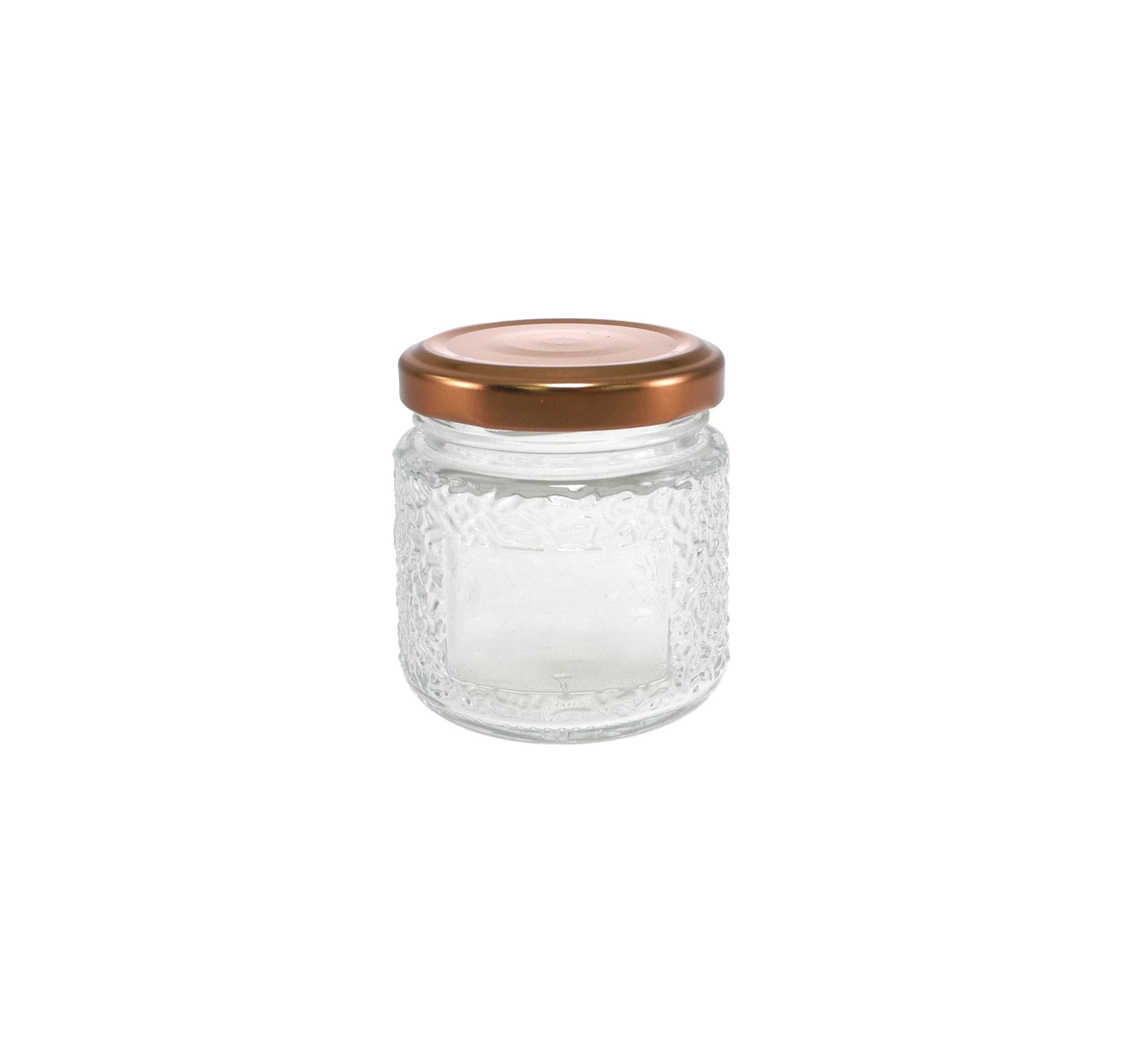 Brown Stainless Steel Lid with Embossed High Borosilicate Glass Storage Tank YD-STJ-179