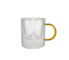 High Borosilicate Glass Cups with Mountain Interior Design YD-CPU-121