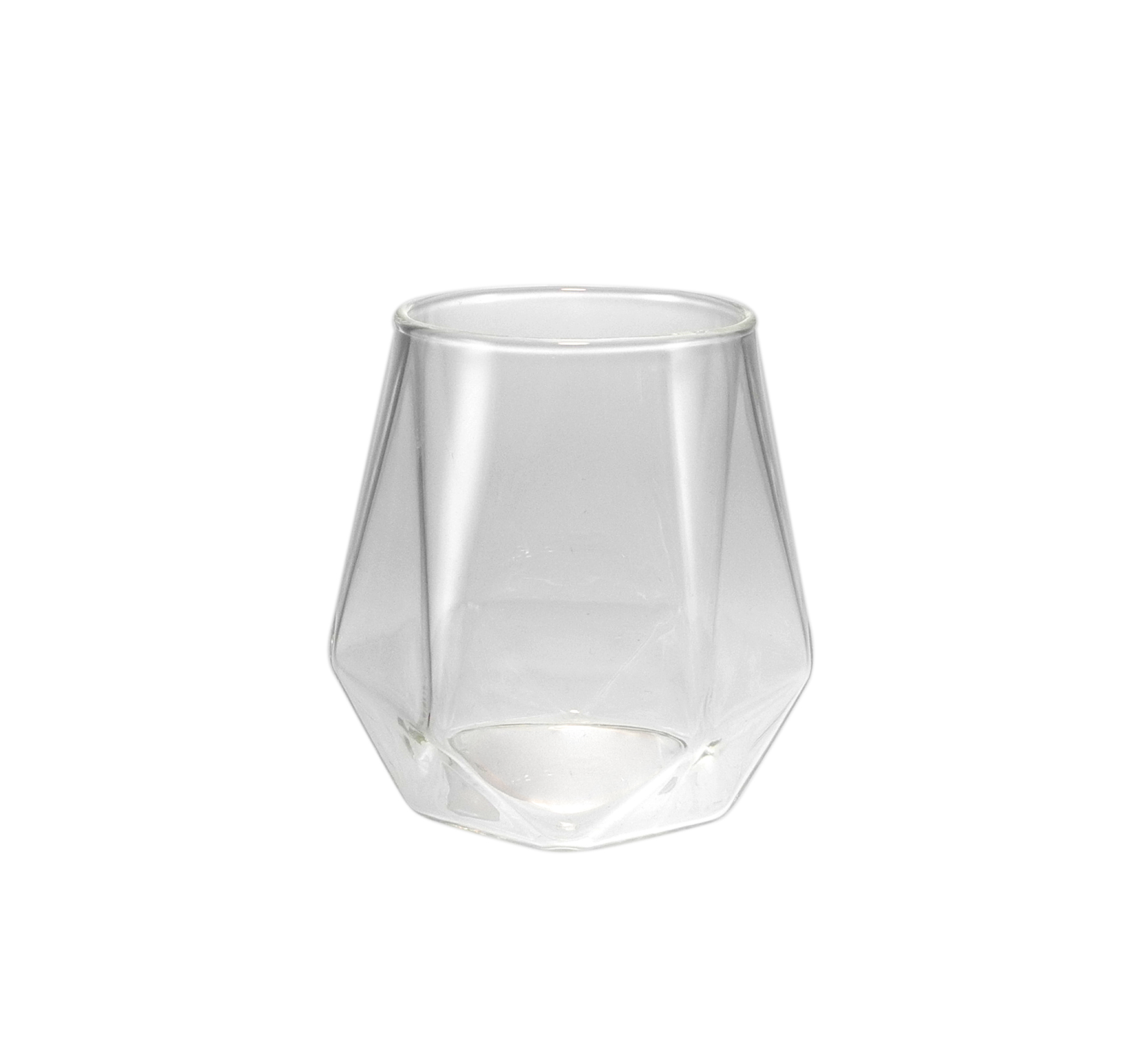 Special-shaped handle vertical striped high borosilicate glass cup YD-CPU-129