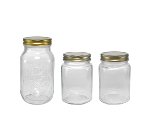 Relief-patterned High Borosilicate Glass Storage Jar YD-STJ-126