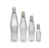 Vertical Striped Transparent Glass Clip Bottle YD-BOT-045