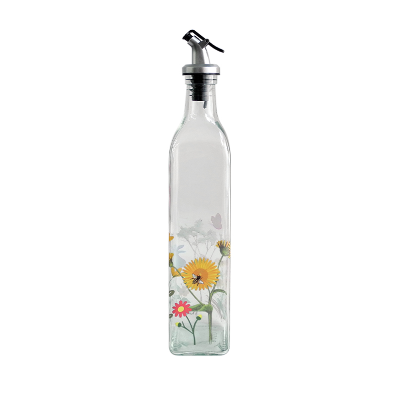 Flower Sticker Oil Bottle YD-OVB-021
