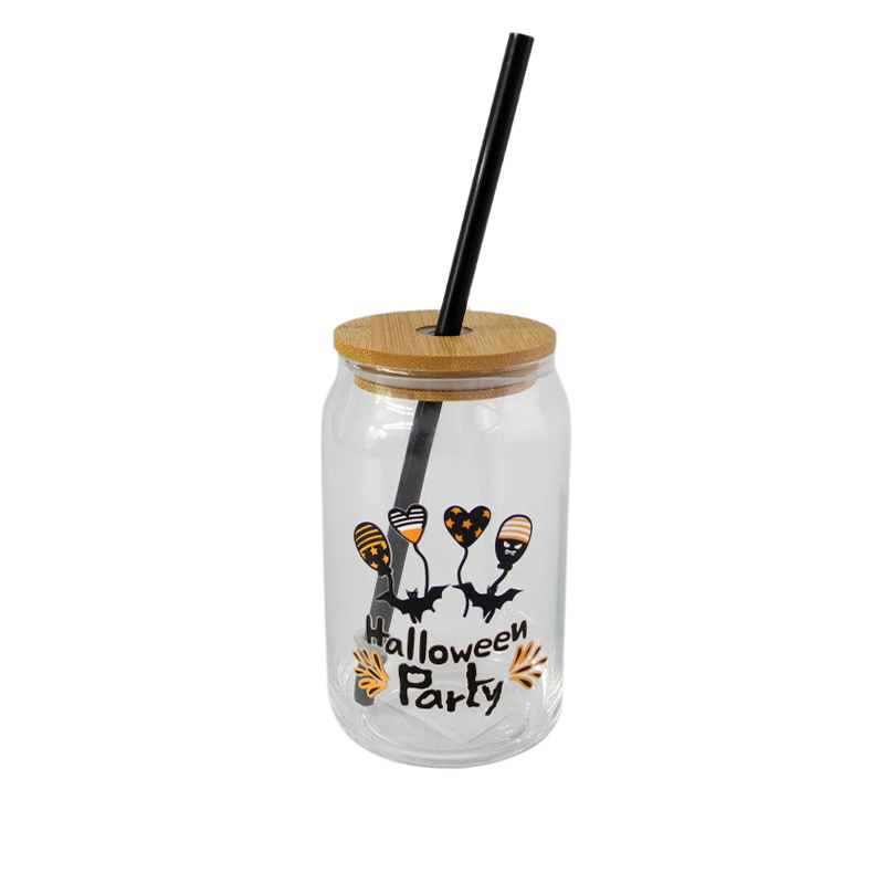 Halloween Pattern Sippy Cup (Wooden Cover) YD-CUP-056