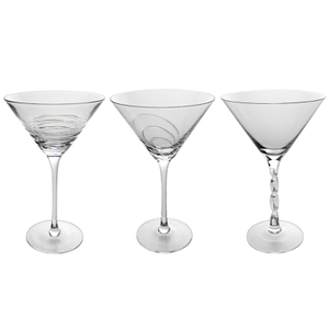 Transparent Triangular Cocktail Glass YD-PTC-049