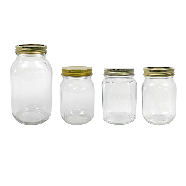 Gold-covered Glass Storage Jar YD-STJ-045