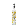 Patterned Transparent Glass Oil Bottle YD-OVB-033