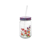 Colored Lid Glass Straw Cup YD-CUP-085
