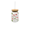Christmas Patterned Glass Straw Cup YD-CUP-088