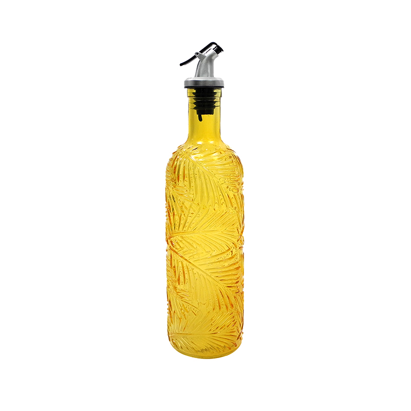 Yellow Glass Oil Bottle YD-OVB-028