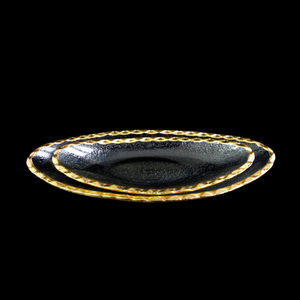 Oval Gold Painted Hot Bending Plate YD-HBP-001