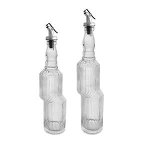 Striped Glass Oil Bottle YD-OVB-018