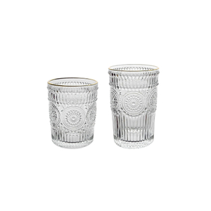 Sunflower Embossed Glass YD-CUP-052