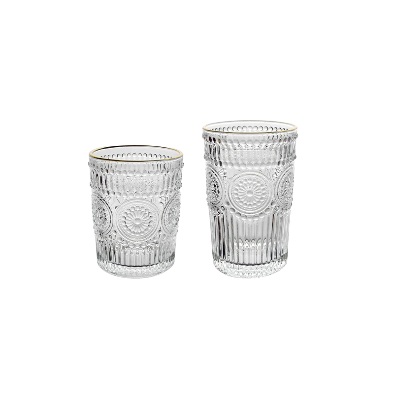 Sunflower Embossed Glass YD-CUP-052