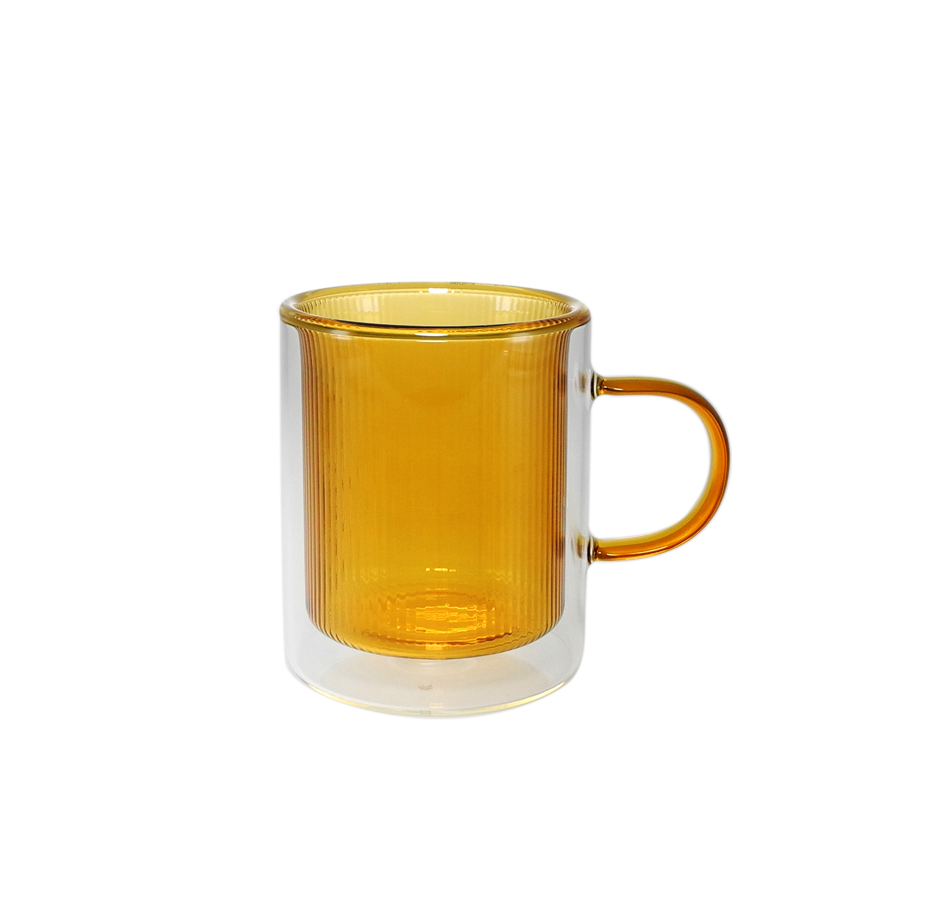 Colorful Double-layer High-boron-silica Glass Water Cup YD-CPU-106