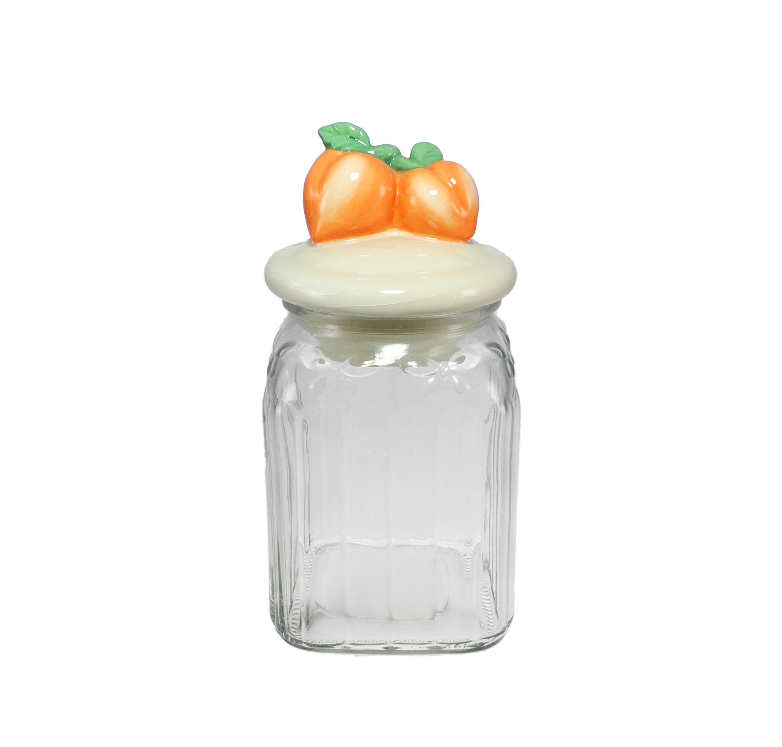 Peach Decoration Borosilicate Glass Cup YD-STJ-185