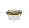 Polished Gold Stainless Steel Lid with High Borosilicate Glass Storage Jar YD-STJ-115