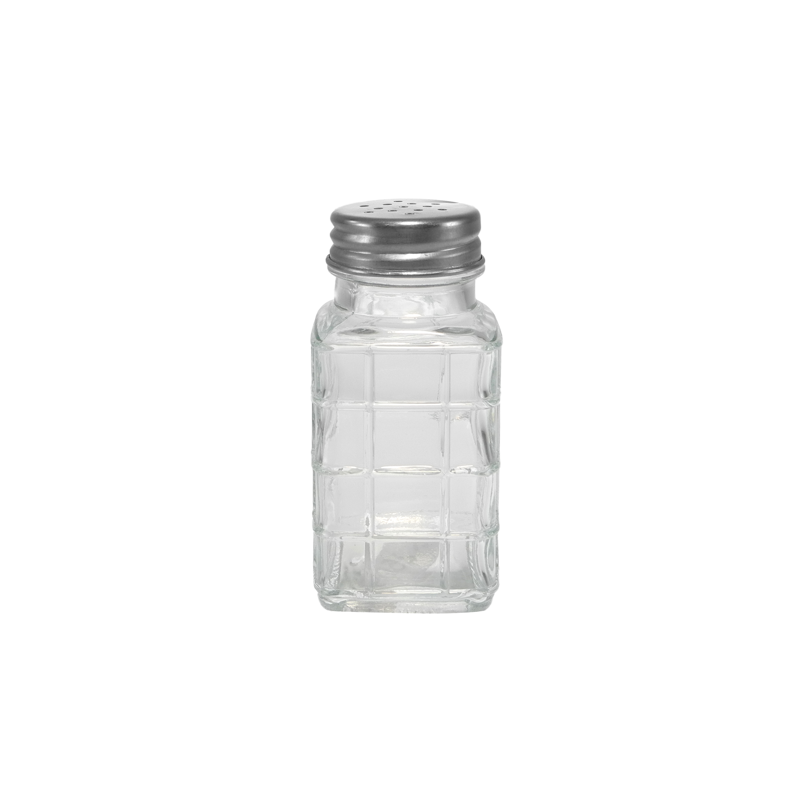 Silver Stainless Steel Lid Salt And Pepper Glass Bottle YD-SPB-009