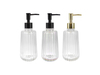 Transparent Vertical Striped Bathroom Bottle YD-BC-020