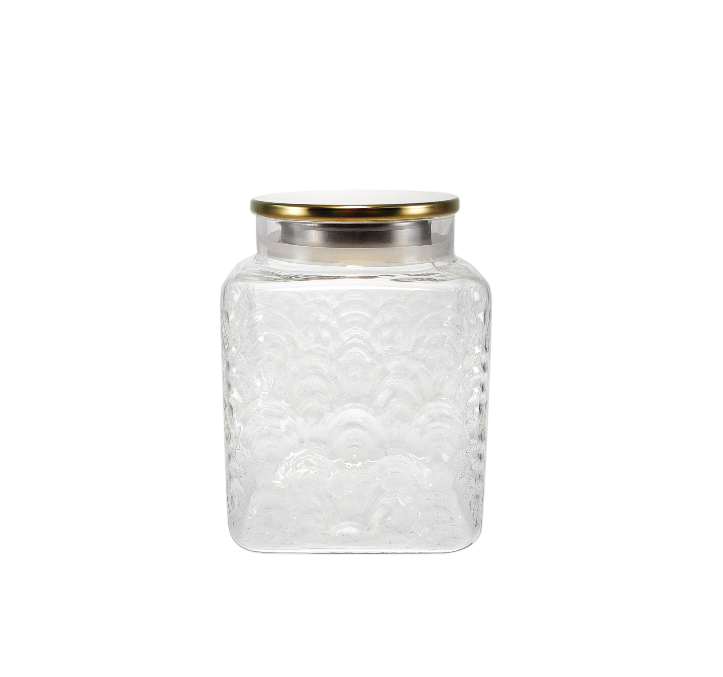 Dot-relief High Borosilicate Glass Storage Jar YD-STJ-086