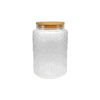 Relief-sealed high borosilicate glass storage jar YD-STJ-081