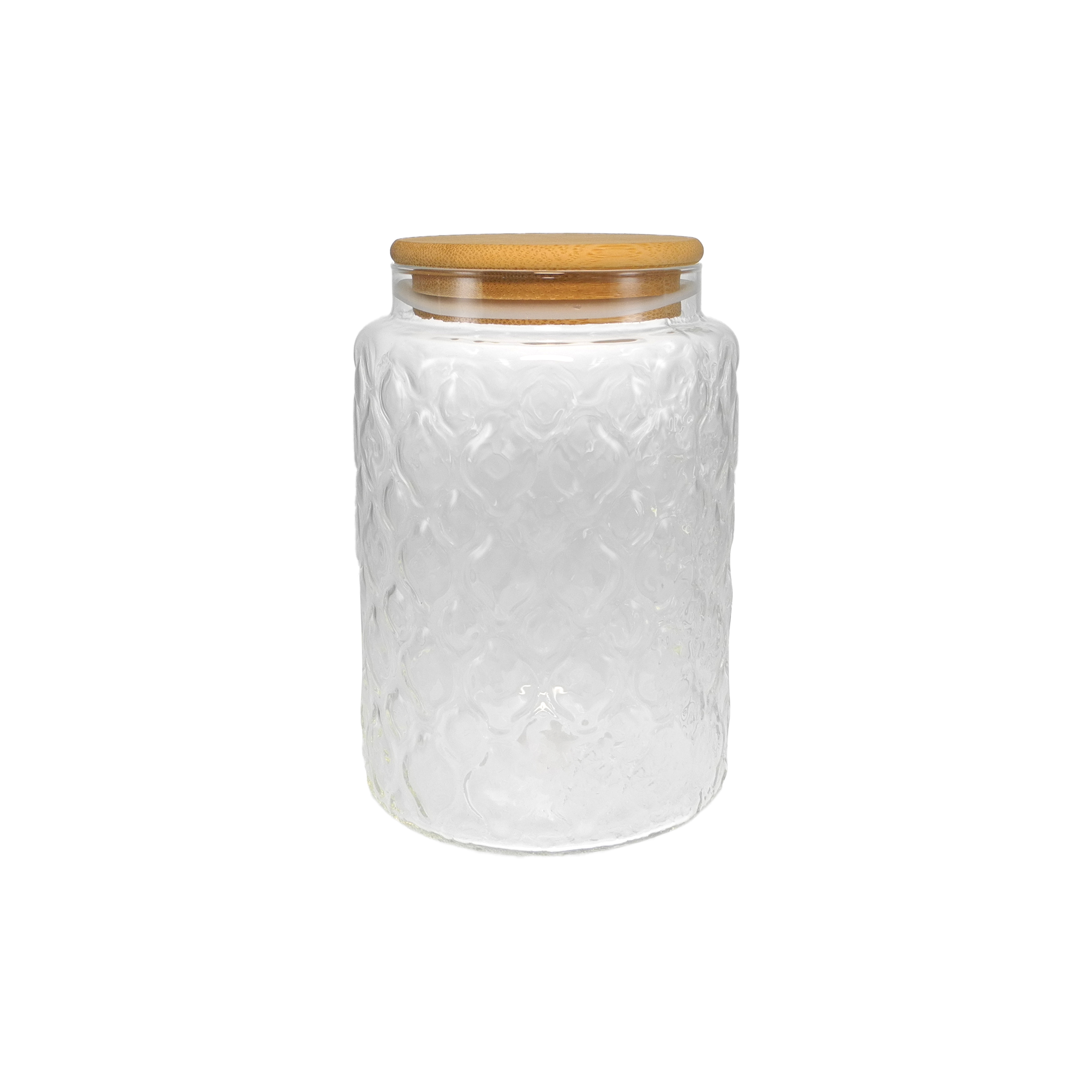 Relief-sealed high borosilicate glass storage jar YD-STJ-081