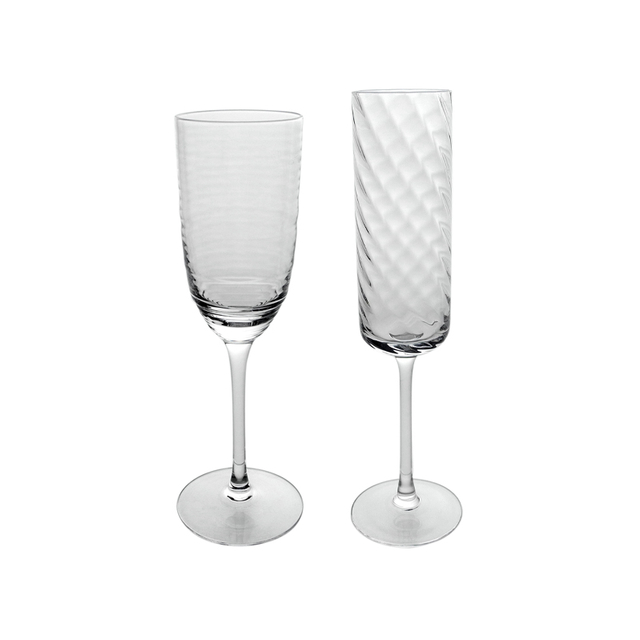 Textured Champagne Flutes YD-PTC-060